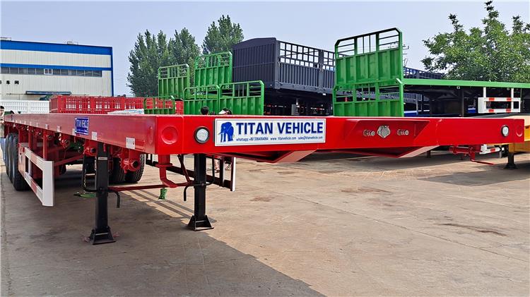 Tri Axle 40 Foot Flatbed Trailer for Sale Price Manufacturer