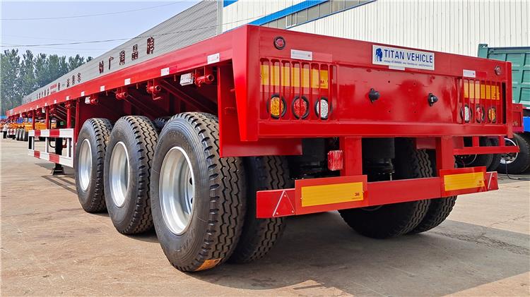 Tri Axle 40 Foot Flatbed Trailer for Sale Price Manufacturer