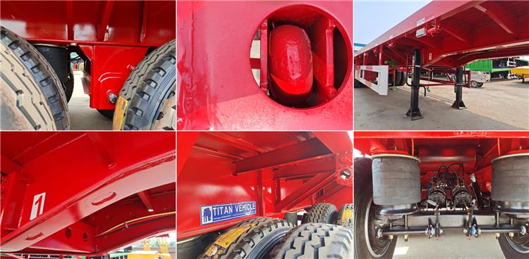 Tri Axle 40 Foot Flatbed Trailer for Sale Price Manufacturer