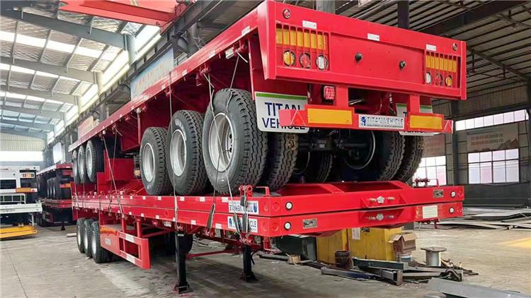 Tri Axle 40 Foot Flatbed Trailer for Sale Price Manufacturer