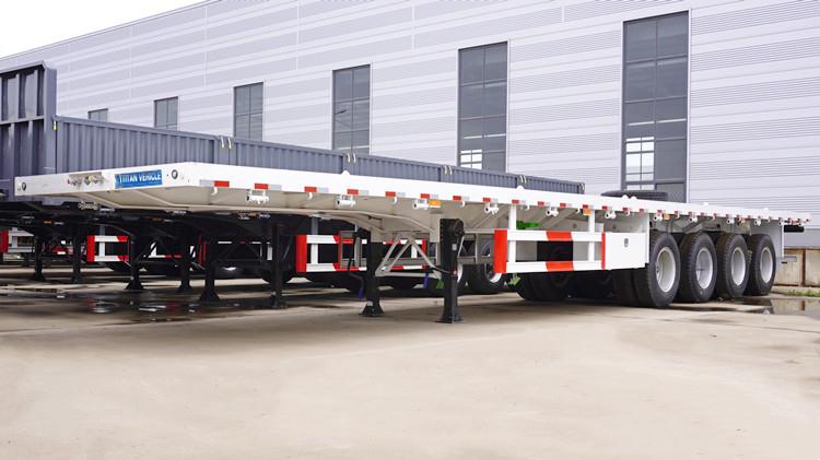 4 Axle 48 ft Flatbed Tractor Trailer for Sale in Kenya