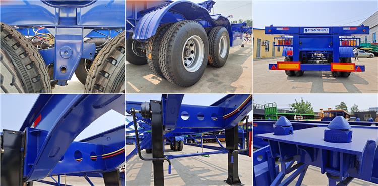 2 Axle 40ft Container Chassis Trailer for Sale Near Me in Kenya