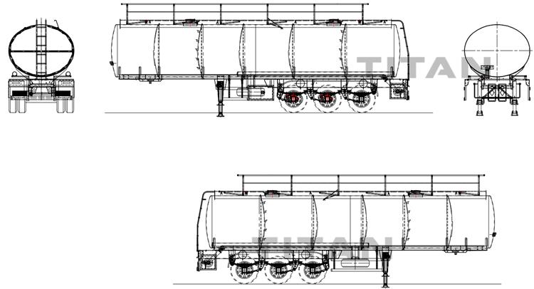 45000 Ltrs Aluminum Tankers Trailer for Sale In Zimbabwe