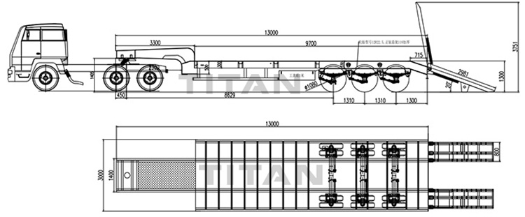 What is Low Bed Trailer | 3 Axle Semi Low Bed Trailer for Sale Price 