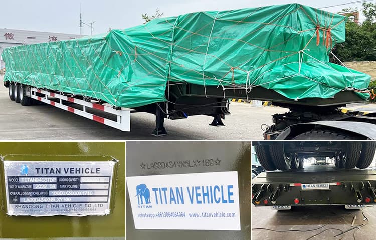 80 Ton Tri Axle Semi Low Loader Trailer for Sale in Nigeria
