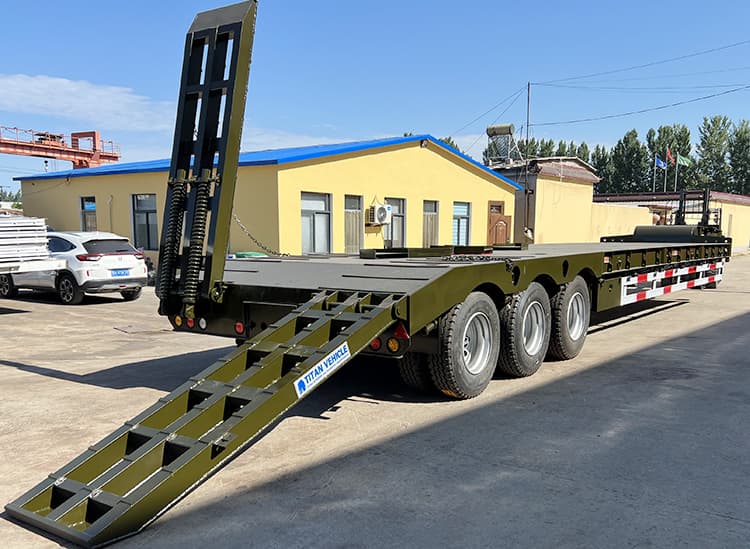 80 Ton Tri Axle Semi Low Loader Trailer for Sale in Nigeria
