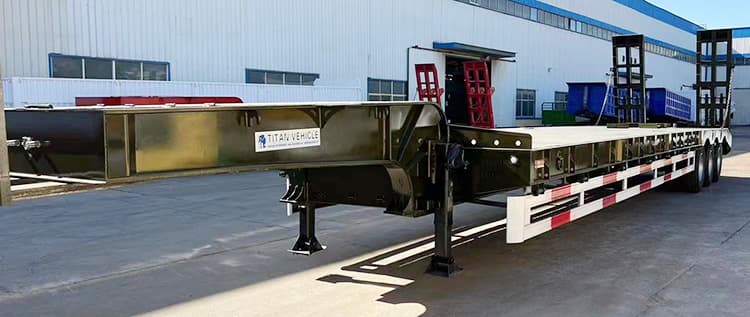 80 Ton Tri Axle Semi Low Loader Trailer for Sale in Nigeria