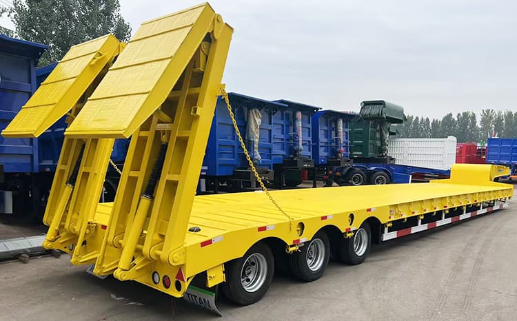 3 Axle Hydraulic Low Bed Trailer Price Manufacturer Near Me in Kenya