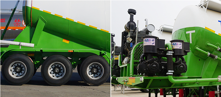 Pneumatic Trailers for Sale |Tri Axle 40 Ton Pneumatic Cement Tanker Trailer