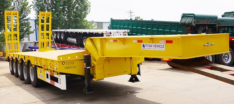 5 Axle 100 Ton Lowbed Truck Trailer for Sale Near Me in Ghana