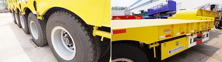 5 Axle 100 Ton Lowbed Truck Trailer for Sale Near Me in Ghana