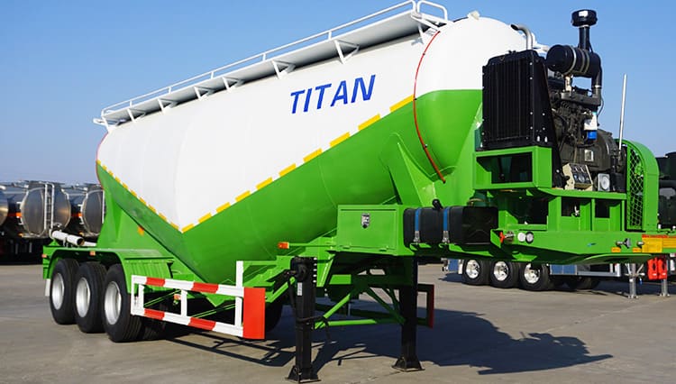 Pneumatic Trailers for Sale |Tri Axle 40 Ton Pneumatic Cement Tanker Trailer