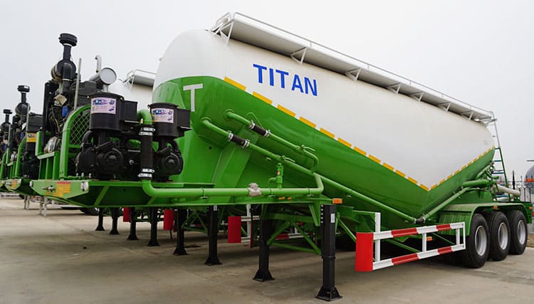 Pneumatic Trailers for Sale |Tri Axle 40 Ton Pneumatic Cement Tanker Trailer