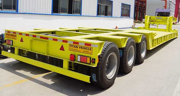3 Line 6 Axle Hydraulic Gooseneck Detachable Lowboy Trailer for Sale Price