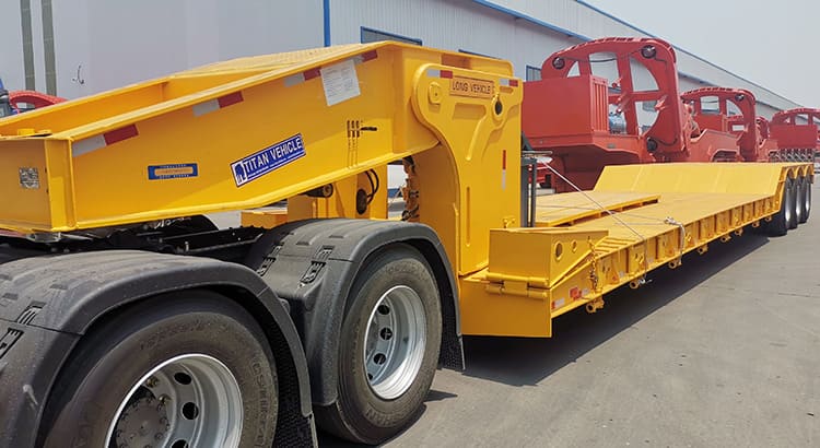 80 Ton Removable Gooseneck Lowboy Trailer for Sale Manufacturers