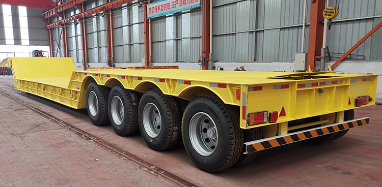 120T Folding Gooseneck Lowboy Trailers for Sale Price in Dominica