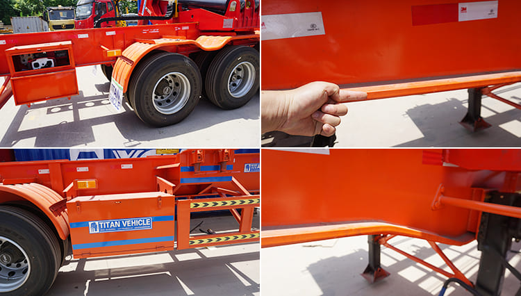40T 40 Foot Sidelifter Container Trailer for Sale in Tanzania
