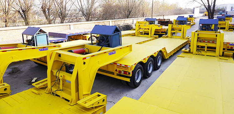 3 Axle 100T Detachable Gooseneck Lowboy Trailers for Sale Price in Cayman Islands