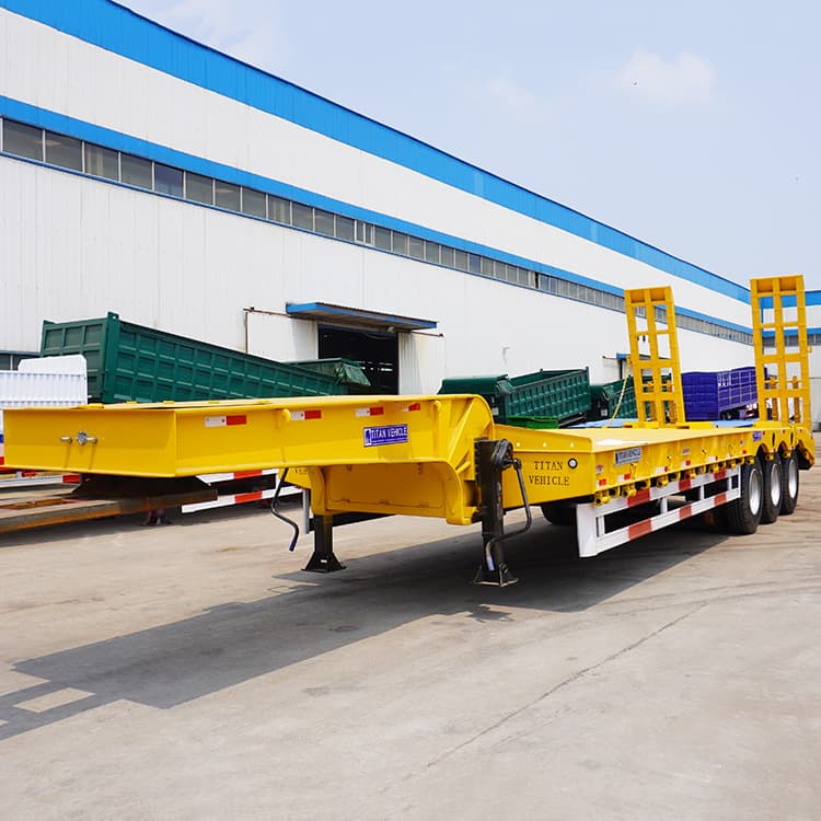 3 Axle Semi Low Bed Trailer 