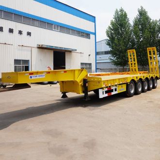 5 Axle 100 Ton Lowbed Truck Trailer