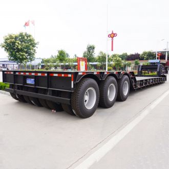 3 Line 6 Axle 40 Foot Lowboy Gooseneck Trailer 