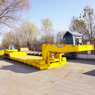 3 Axle 100T Detachable Gooseneck Lowboy Trailer
